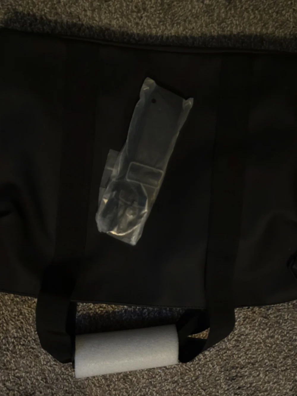 Rains Black Tote Bag - Minimal Waterproof Carryall